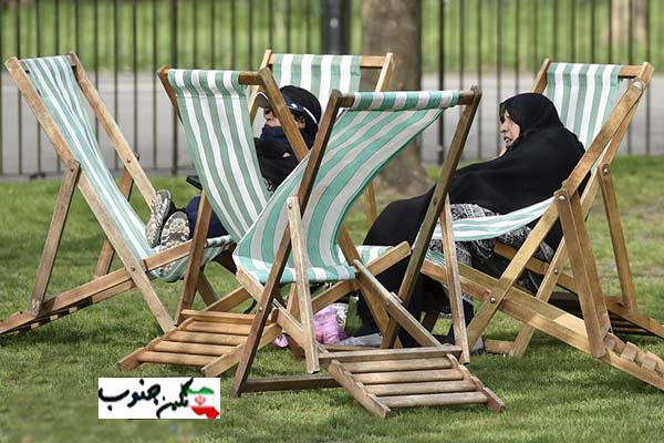  عکس دیدنی از حمام آفتاب گرفتن زنان مسلمان